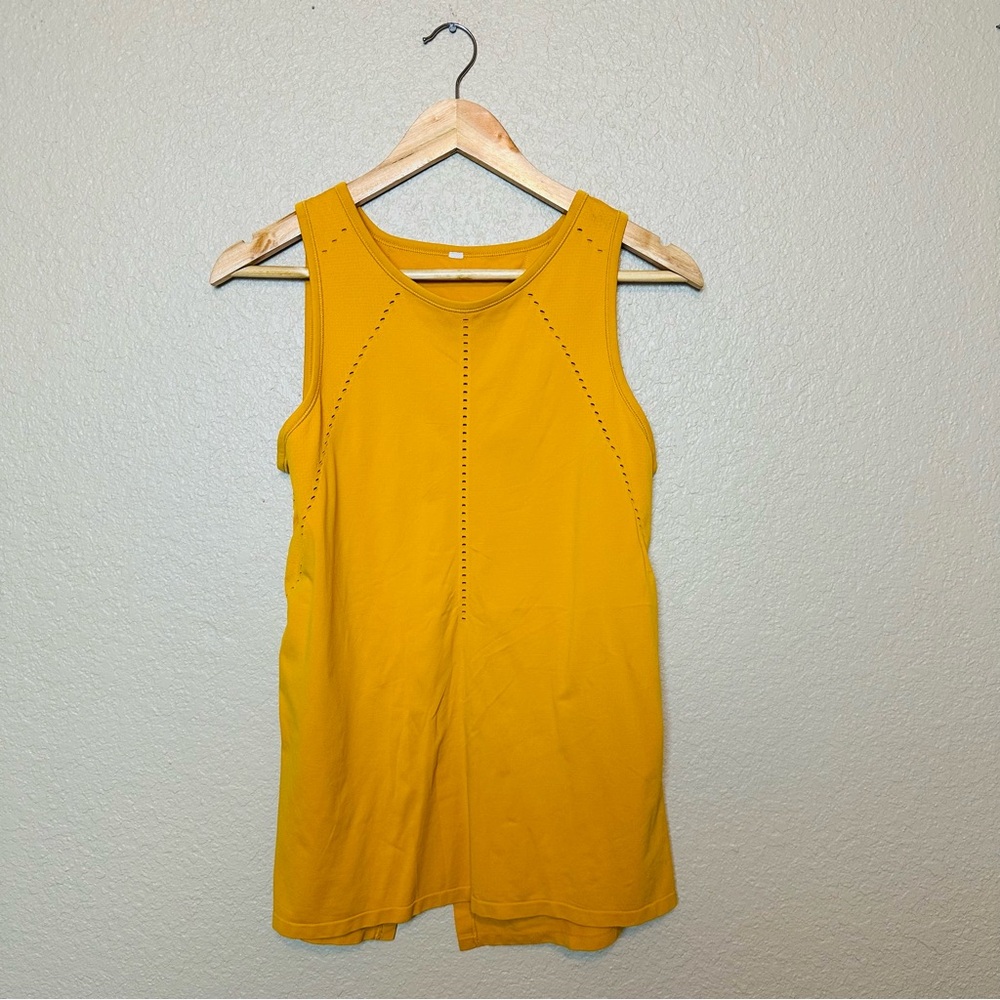 Athleta Women’s Foothill Seamless Tank Top in Abyssinian Yellow Size Medium